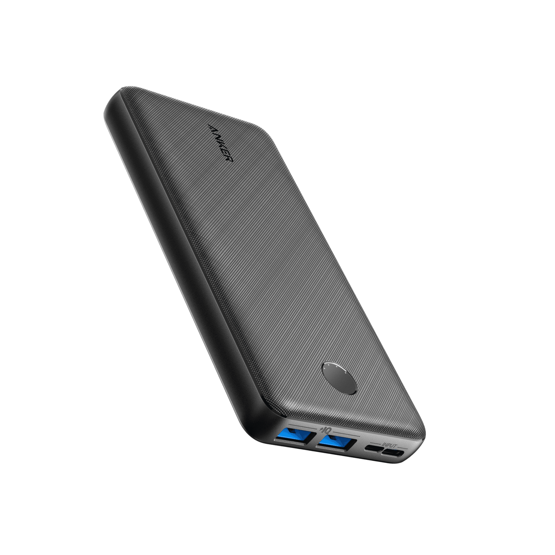 Anker PowerCore 20,000mAh power bank — front view