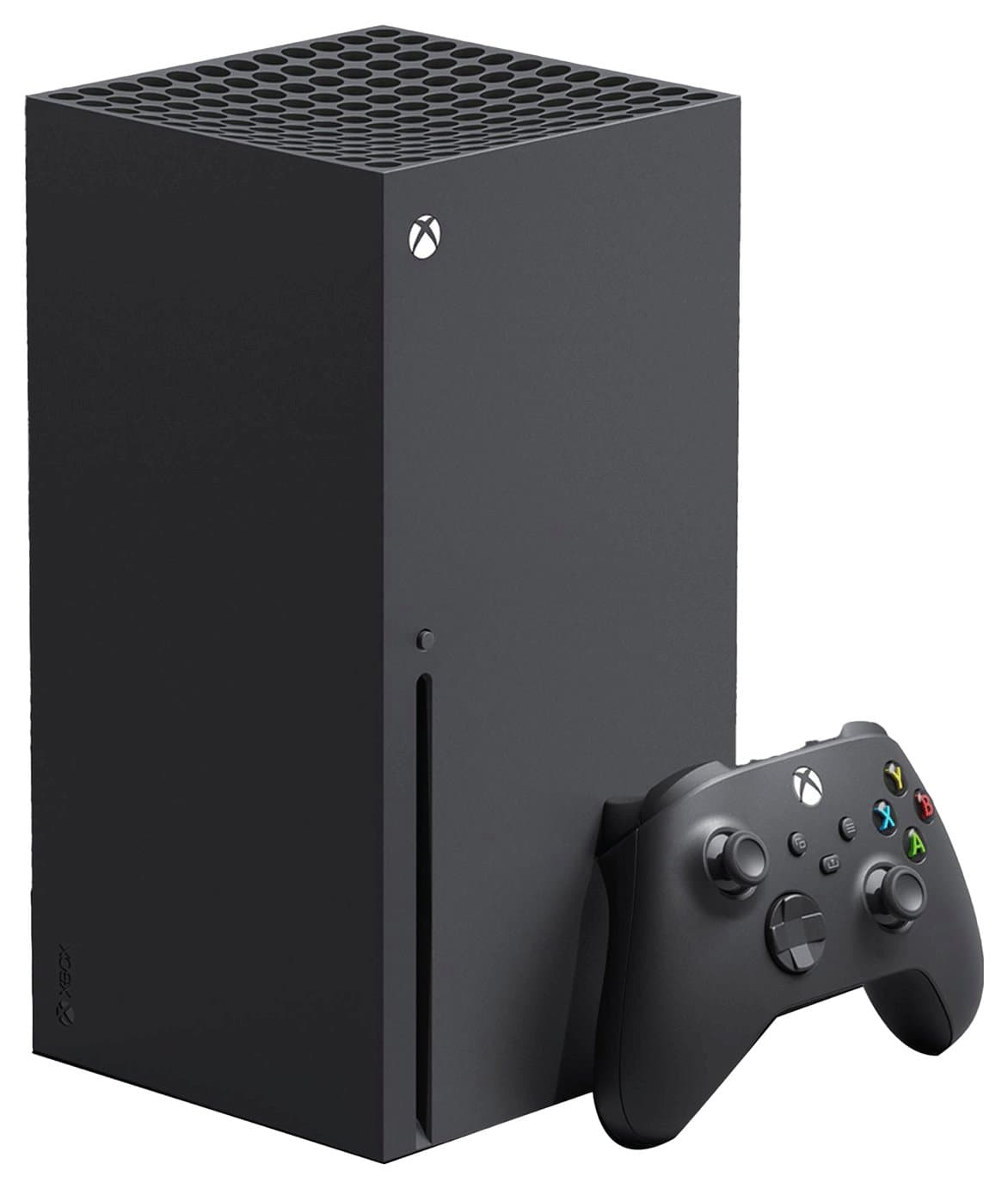 Xbox Series X 1TB in Carbon Black — front view