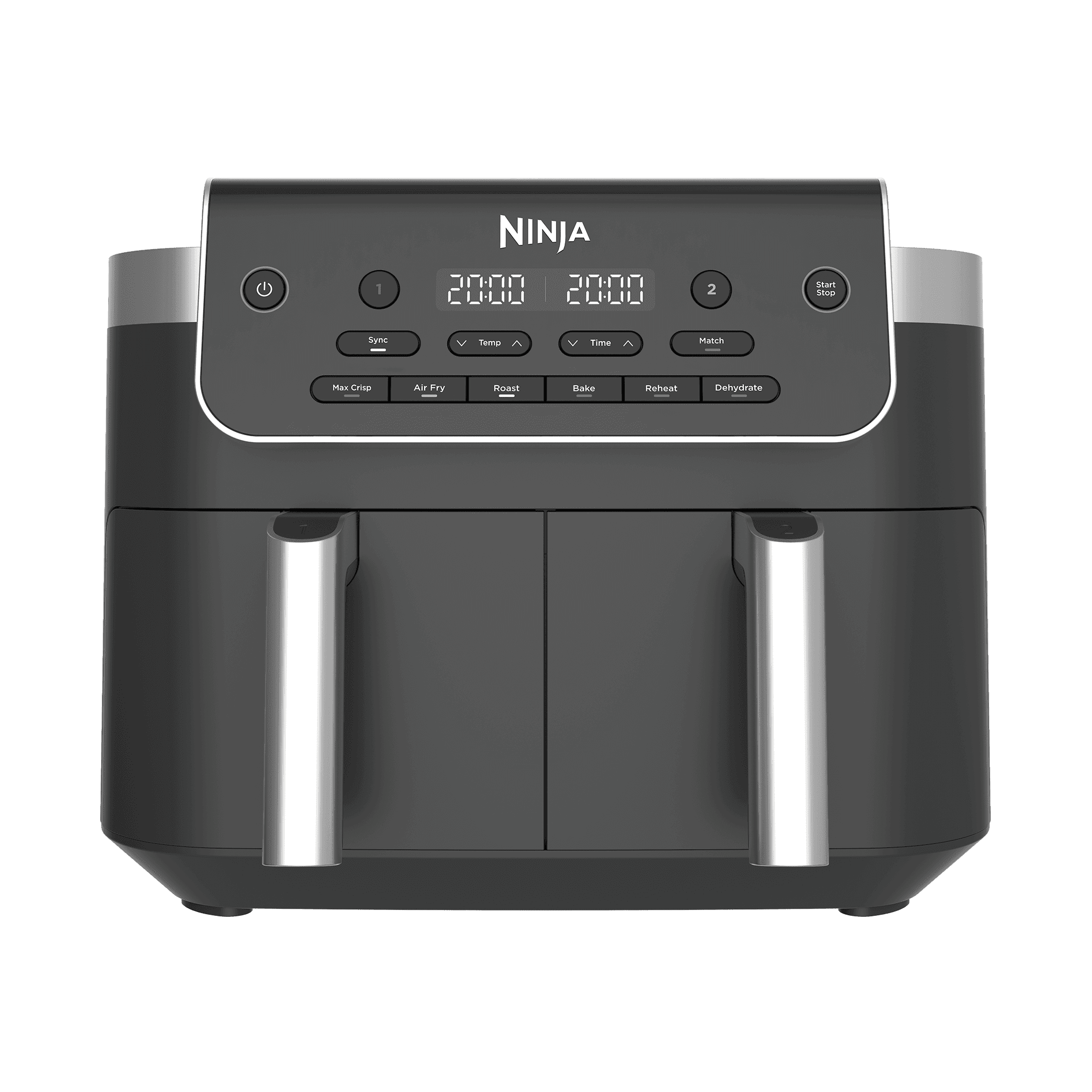 Ninja Foodi Dual Zone air fryer DZ801UK — front view